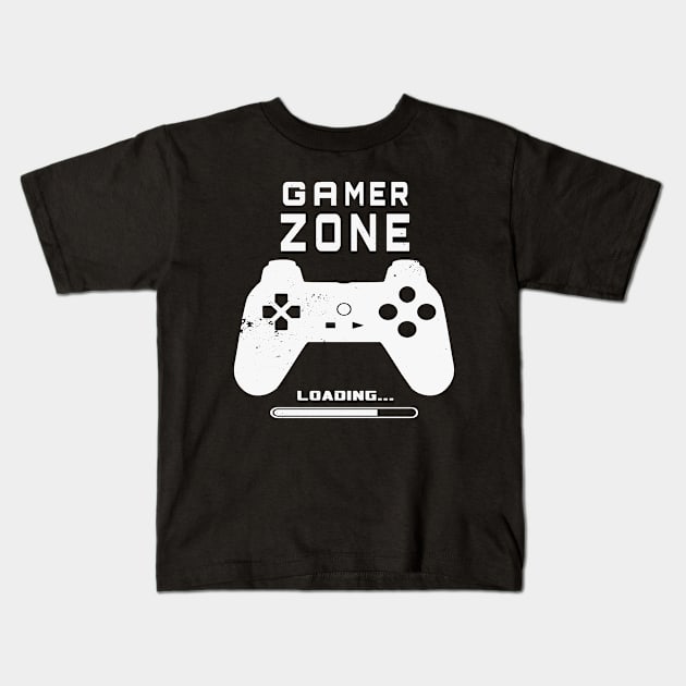 Gamer Zone Loading Kids T-Shirt by DazzlingApparel